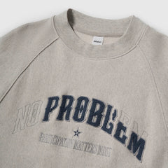 Y2K No Problem Embroidered Crewneck Sweatshirt