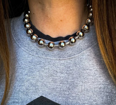 Y2K Oversized 10mm Ball Chain Choker Necklace