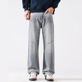 Y2K Patchwork Straight Leg Boyfriend Fit Denim Jeans
