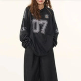 Y2K Retro Long Sleeve Printed Jersey T-Shirt