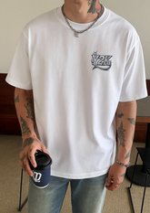 Y2K Silver Star Graphic Heavyweight T-Shirt