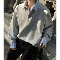 Y2K Spring Fake Two Pieces Jumper Sweater