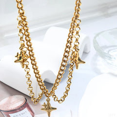 Y2K Starry Night Pendant Necklace