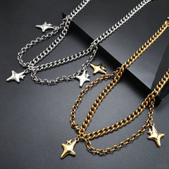 Y2K Starry Night Pendant Necklace