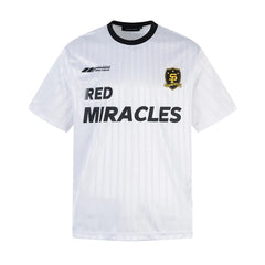 Y2K Striped "Miracle" Soccer Jersey