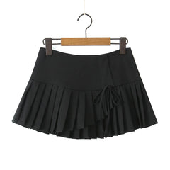 Y2K Summer Preppy Pleated Mini Skirt