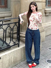 Y2K Thin Mesh Backless Long Sleeve Top
