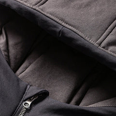 Y2K Two Tone Hooded Parka Jacket Coat