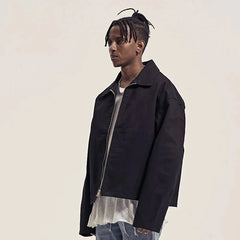 Y2K Two Way Zip Up Jacket Coat