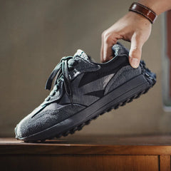 Y2K Vintage Thick-soled Black Trainers