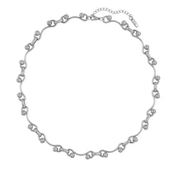 Y2K Wave Ball Chain Necklace