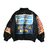 Y2K Windbreaker Coat Patch Design Jacket
