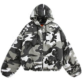 Y2K Winter Camo Hooded Jacket Coat