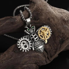 Steampunk bee necklace