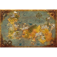 Antique Steampunk map wall art