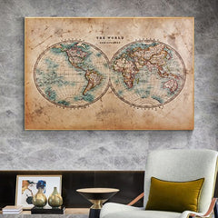 Steampunk ancient world map