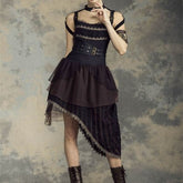 Asymmetrical Steampunk dress