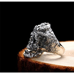 Evil King Steampunk ring