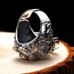 Evil King Steampunk ring