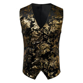Black and golden steampunk vest