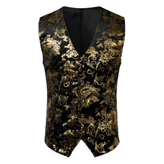 Black and golden steampunk vest