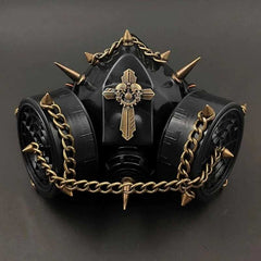 Steampunk spike gas mask