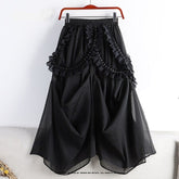Steampunk skirt with black mesh