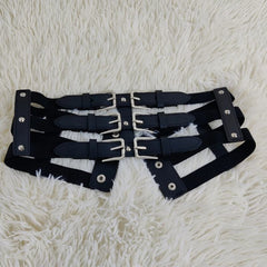 Steampunk 3 straps belt