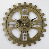Steampunk clock with gears