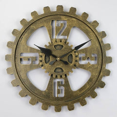 Steampunk clock with gears