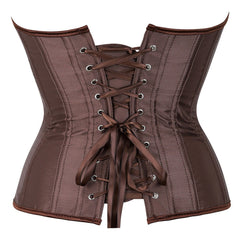 Brown Overbust Steampunk corset