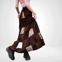 Steampunk patchwork skirt