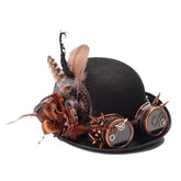 Steampunk feather hat