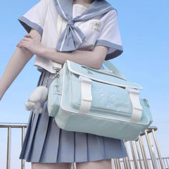 Kawai Blue School Messenger Bag