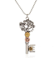 Steampunk key necklace