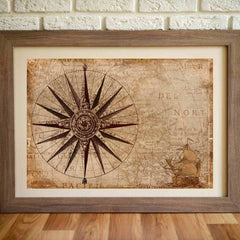 Steampunk compass wall art