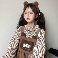 Corduroy Teddy Overall Dress