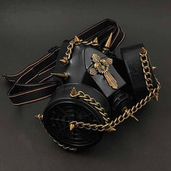 Steampunk spike gas mask