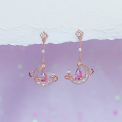 Crescent Moon Drop Earrings