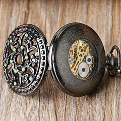 Gloomy Fower Steampunk pocket watch