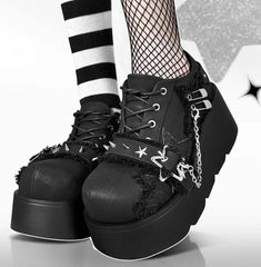 Denim Y2K Platform Mary Jane Shoes