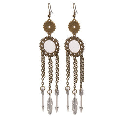 Steampunk dream catcher earrings