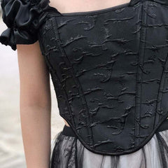 Steampunk embroidery corset