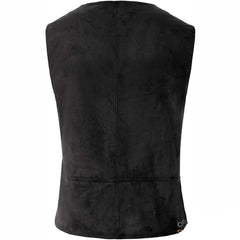 Suede Steampunk vest