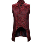 Red Victorian Steampunk vest