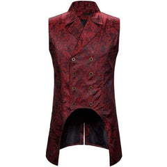Red Victorian Steampunk vest