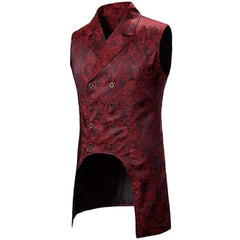 Red Victorian Steampunk vest