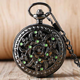 Gloomy Fower Steampunk pocket watch