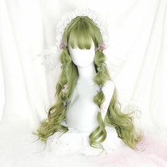Green Long Wavy Cosplay Wig