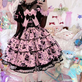 Haunted Halloween Patterned Dress